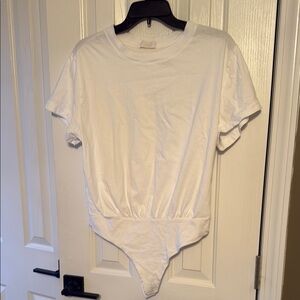 White Short Sleeve Bodysuit